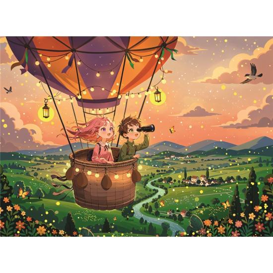 Puzzle Ravensburger Heißluftballon bei Sonnenuntergang XXL 300 T