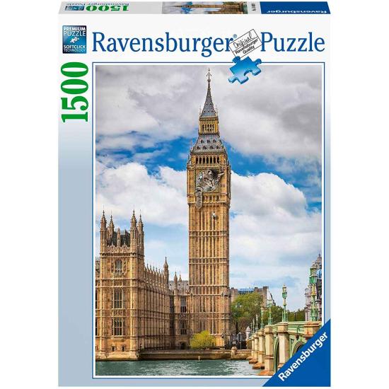 Ravensburger Puzzle „Lustige Katze auf Big Ben“ mit 1500 Teilen