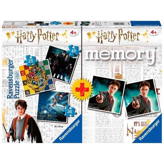 Ravensburger Harry Potter Puzzle 25+36+49 + Memory