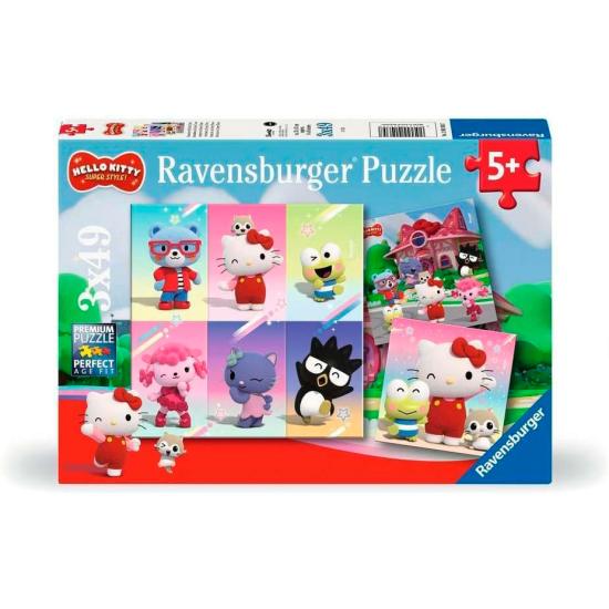 Puzzle Ravensburger Hello Kitty 3x49 Teilen