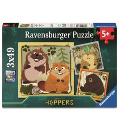 Puzzle Ravensburger Hoppers mit 3x49 Teilen