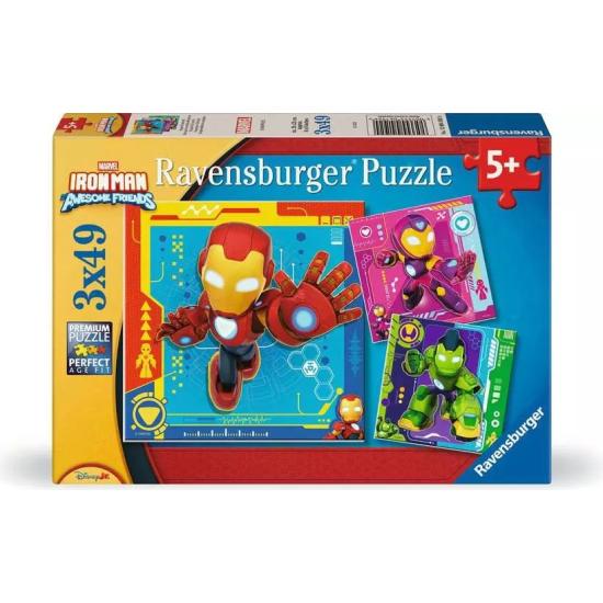 Puzzle Ravensburger Iron Man Awesome Friends 3x49 Teilen