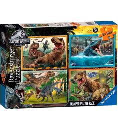 Ravensburger Jurassic World Puzzle 4 x 100 Teile