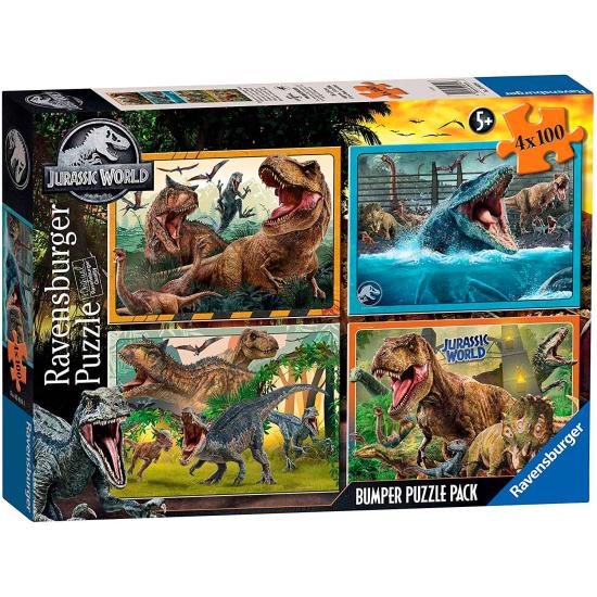 Ravensburger Jurassic World Puzzle 4 x 100 Teile