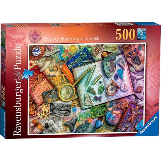 Ravensburger Puzzle Der Tisch des Archäologen 500 Teile
