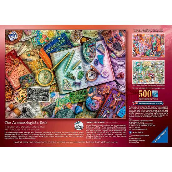 Ravensburger Puzzle Der Tisch des Archäologen 500 Teile