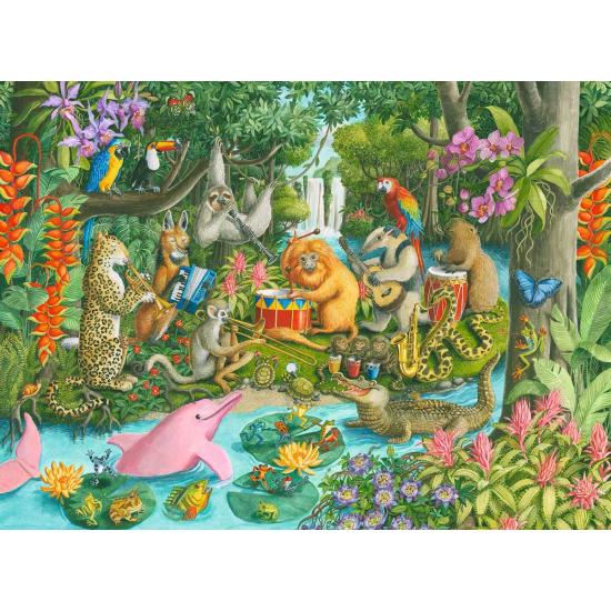 Ravensburger Das Tierorchester XXL-Puzzle mit 100 Teilen