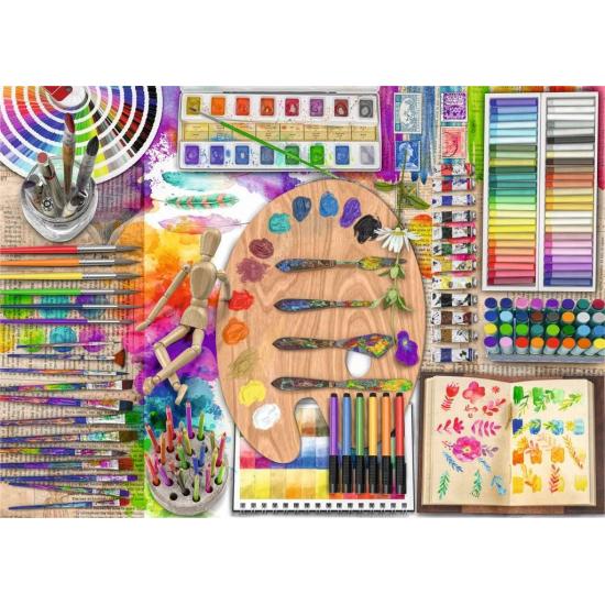 Puzzle Ravensburger Die Palette Des Künstlers XXL 500 Teile