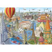 Ravensburger Puzzle „In 80 Tagen um die Welt“ mit 1000 Teilen