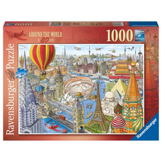 Ravensburger Puzzle „In 80 Tagen um die Welt“ mit 1000 Teilen