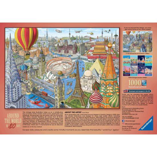 Ravensburger Puzzle „In 80 Tagen um die Welt“ mit 1000 Teilen