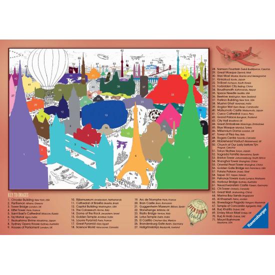 Ravensburger Puzzle „In 80 Tagen um die Welt“ mit 1000 Teilen