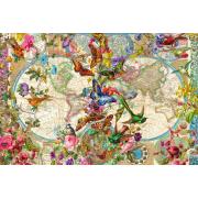Ravensburger Weltkarte der Flora und Fauna Puzzle 3000 Teile