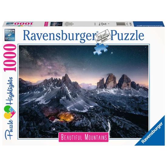 Ravensburger Puzzle Die drei Zinnen von Lavaredo, Dolomiten 1000 Ravensburger Puzzle Die drei Zinnen von Lavaredo, Dolomiten 1000