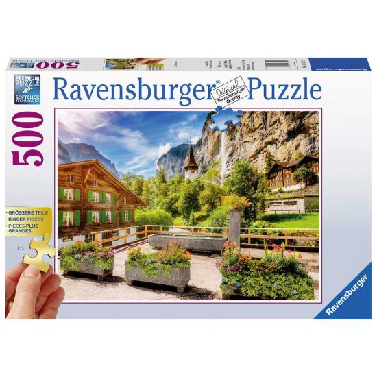 Ravensburger Lauterbrunnen, Schweiz Puzzle mit 500 Teilen XXL