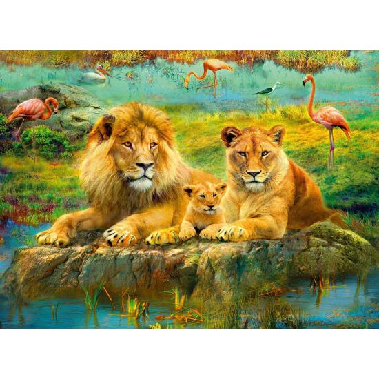 Puzzle Ravensburger Löwen In Der Savanne 500 Teile