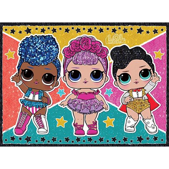 Ravensburger LOL Stars and Glitter XXL-Puzzle mit 100 Teilen Ravensburger LOL Stars and Glitter XXL-Puzzle mit 100 Teilen