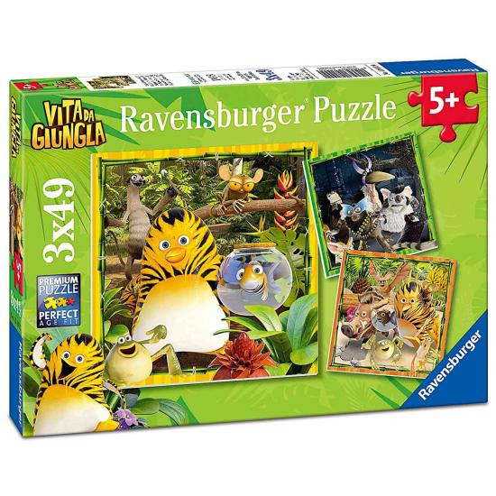 Ravensburger Friends of the Jungle Puzzle 3x49 Teile
