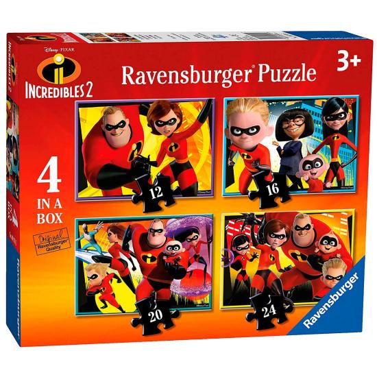 Ravensburger Die Unglaublichen 2 progressives Puzzle, 12+16+20+2