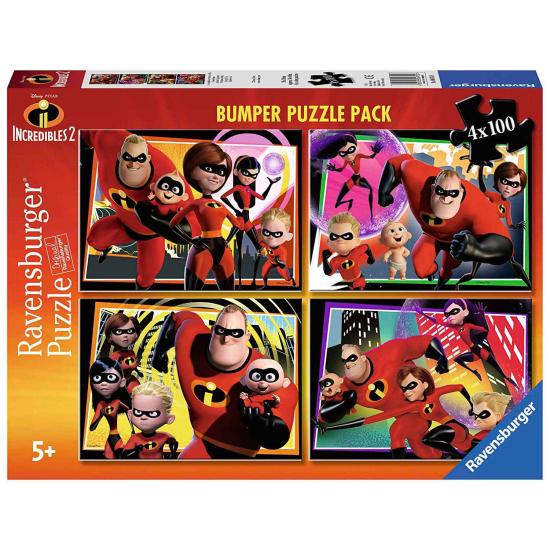 Ravensburger Die Unglaublichen 2 Puzzle mit 4 x 100 Teilen