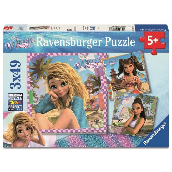 Puzzle Ravensburger Meerjungfrauenmagie mit 3x49 Teilen