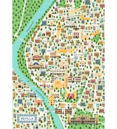 Ravensburger Karte von Sevilla Puzzle 1000 Teile