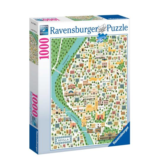Ravensburger Karte von Sevilla Puzzle 1000 Teile