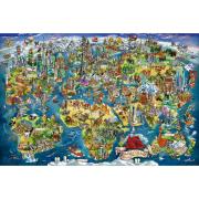 Puzzle Ravensburger Illustrierte Weltkarte 5000 Teile