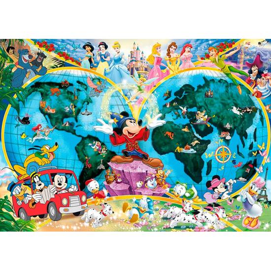 Ravensburger Disney Weltkartenpuzzle 1000 Teile