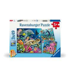 Ravensburger Underwater Wonders Puzzle 3x49 Teile