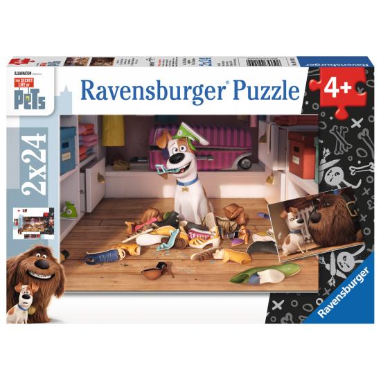 Puzzle Ravensburger Haustiere, endlich allein 2 x 24 Teile
