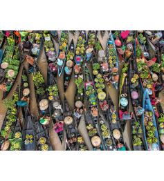 Puzzle Ravensburger Schwimmender Markt, Indonesien 500 Teile