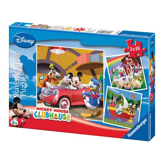 Ravensburger Mickey Clubhouse Puzzle 3 x 49 Teile