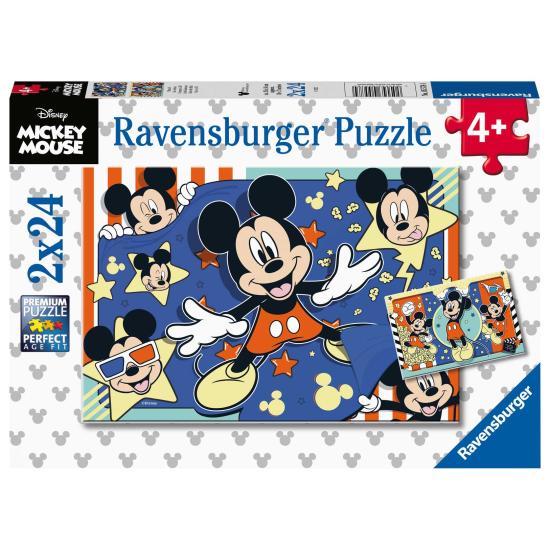 Ravensburger Mickey Mouse Puzzle 2x24 Teile Ravensburger Mickey Mouse Puzzle 2x24 Teile
