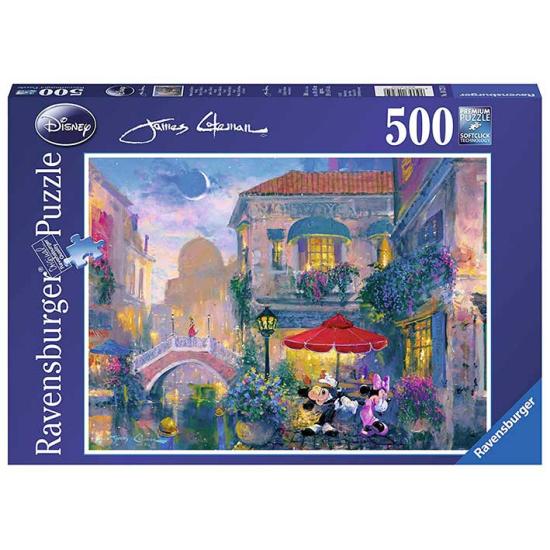 Ravensburger Mickey und Minnie in Venedig 500-teiliges Puzzle