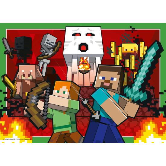 Puzzle Ravensburger Minecraft 4 x 100 Teile