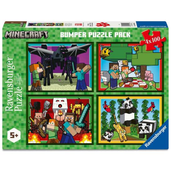 Puzzle Ravensburger Minecraft 4 x 100 Teile