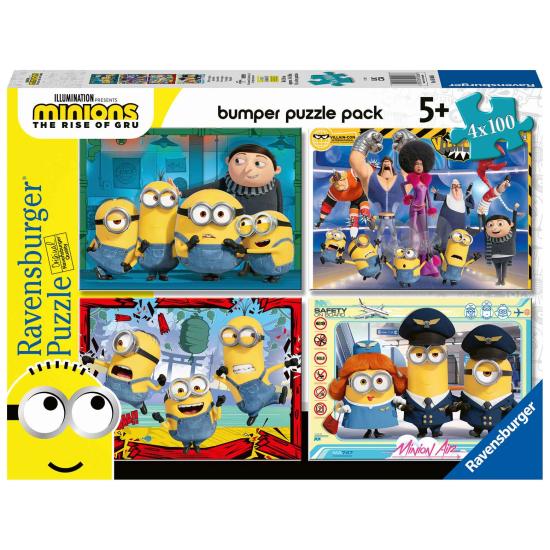 Ravensburger Minions 2 Puzzle mit 4 x 100 Teilen
