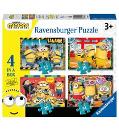Ravensburger Minions 2 progressives Puzzle mit 12+16+20+24 Teile
