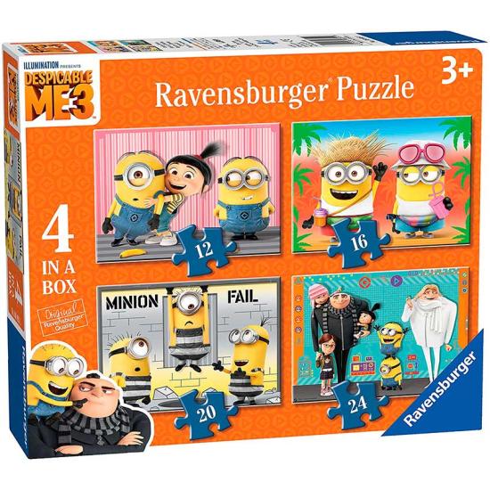 Ravensburger Minions 3 progressives Puzzle mit 12+16+20+24 Teile