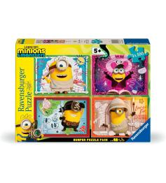 Puzzle Ravensburger Minions III 4 x 100 Teile