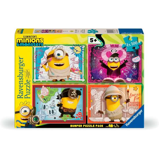Puzzle Ravensburger Minions III 4 x 100 Teile