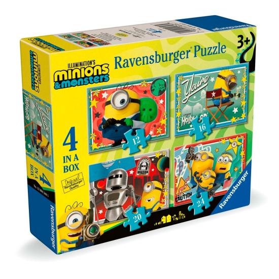 Puzzle Ravensburger Minions III progressives mit 12+16+20+24