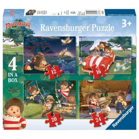 Ravensburger Monchhichi progressives Puzzle, 12+16+20+24