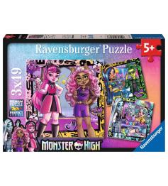 Ravensburger Monster High Puzzle 3x49 Teile