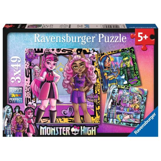 Ravensburger Monster High Puzzle 3x49 Teile