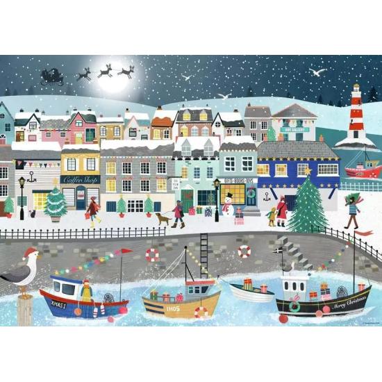 Puzzle Ravensburger Weihnachten Am Hafen 1000 Teile