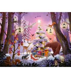Puzzle Ravensburger Weihnachten im Wald 2000 Teile