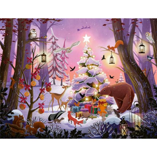 Puzzle Ravensburger Weihnachten im Wald 2000 Teile