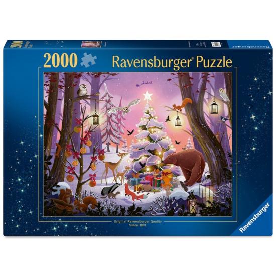 Puzzle Ravensburger Weihnachten im Wald 2000 Teile